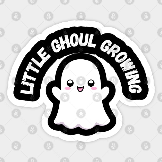 Little Ghoul Growing. Halloween, cute ghost, pregnancy Sticker by Project Charlie